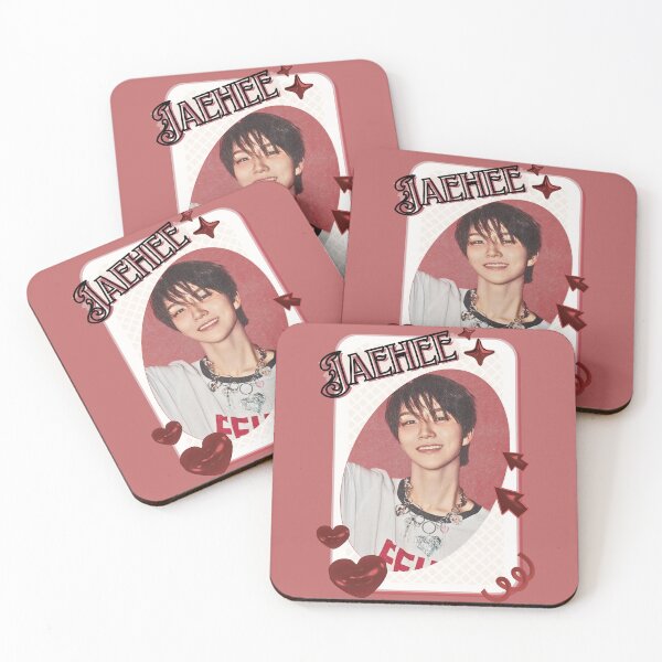 Item preview, NCT Jaehee (재희) Kpop Boy Group Card Red Aesthetic Collage Design designed and sold by AJUNICE STUDIO.