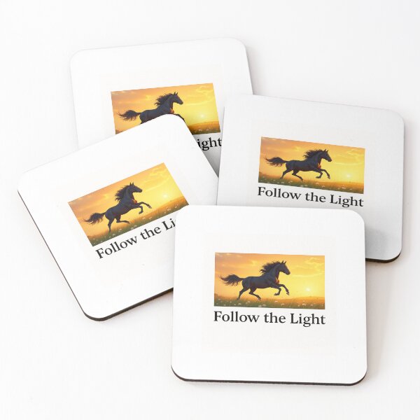 Item preview, Black Stallion Sunset - Follow the Light designed and sold by PriyaMagic.