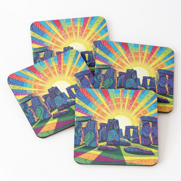Item preview, Colourful stone structure sunburst  designed and sold by GingaDesigns.