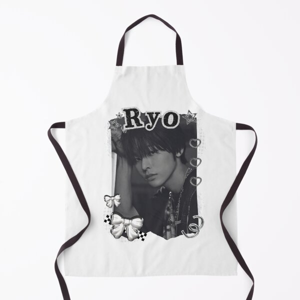 Item preview, NCT Ryo (료) Kpop Boy Group Black and White Collage Design designed and sold by AJUNICE STUDIO.
