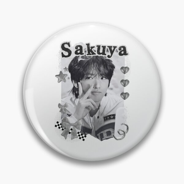Item preview, NCT Sakuya (사쿠야) Kpop Boy Group Black and White Collage Design designed and sold by AJUNICE STUDIO.