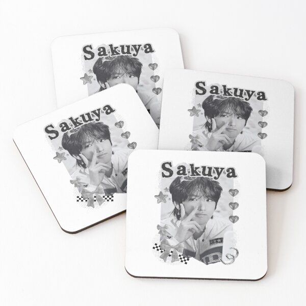 Item preview, NCT Sakuya (사쿠야) Kpop Boy Group Black and White Collage Design designed and sold by AJUNICE STUDIO.