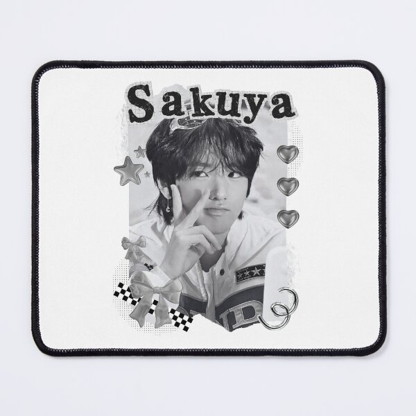 Item preview, NCT Sakuya (사쿠야) Kpop Boy Group Black and White Collage Design designed and sold by AJUNICE STUDIO.