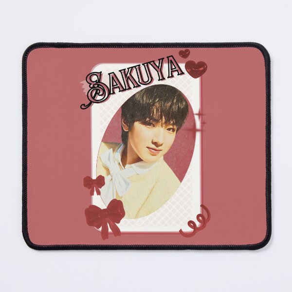 Item preview, NCT Sakuya (사쿠야) Kpop Boy Group Card Red Aesthetic Collage Design designed and sold by AJUNICE STUDIO.