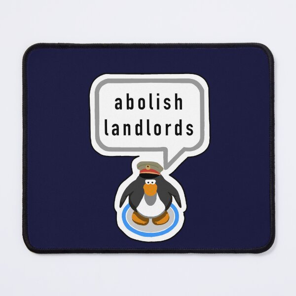 Item preview, Abolish Landlords Penguin designed and sold by mackygrimm.