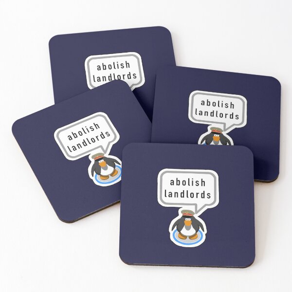 Item preview, Abolish Landlords Penguin designed and sold by mackygrimm.