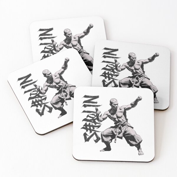 Item preview, Shaolin Monk in Black & White | Zen Warrior Minimalist Art designed and sold by Design_Your_Day.