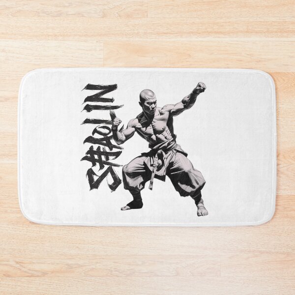 Item preview, Shaolin Monk in Black & White | Zen Warrior Minimalist Art designed and sold by Design_Your_Day.