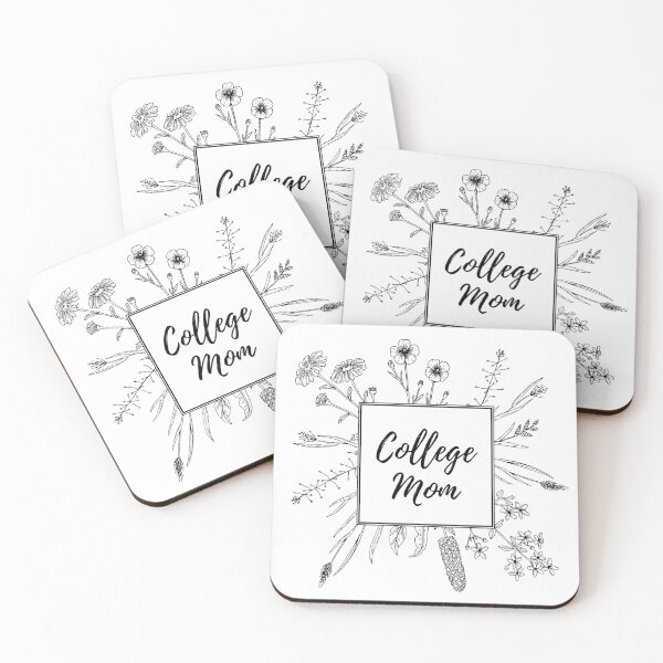 Item preview, Floral College Mom Black designed and sold by 816WoodDesigns.