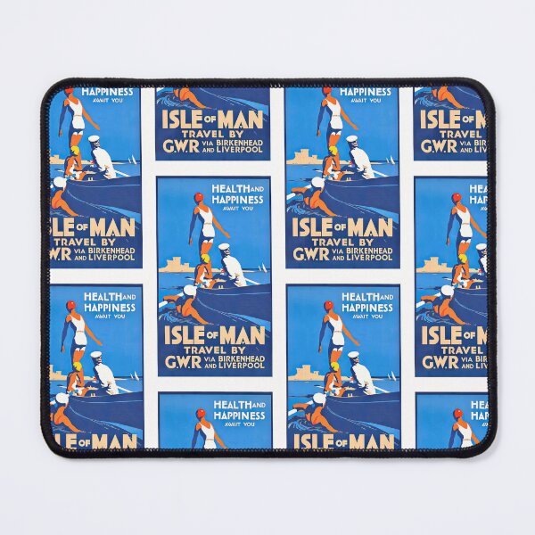 Item preview, Vintage Isle of Man Travel Poster designed and sold by TeeARTHY.