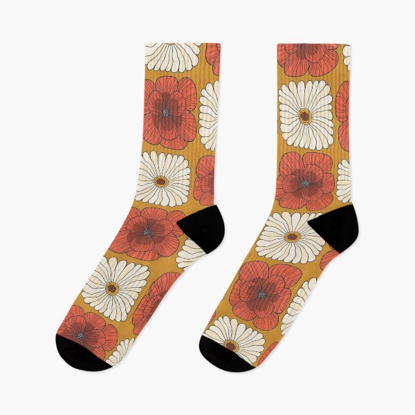 Item preview, 70s Flowers on Gold  designed and sold by Handypanda.