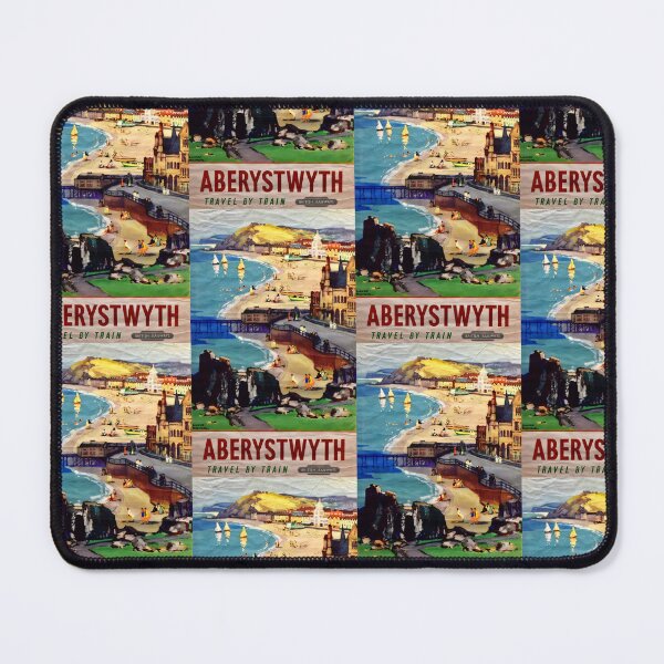 Item preview, Vintage Aberystwyth Travel Poster designed and sold by TeeARTHY.