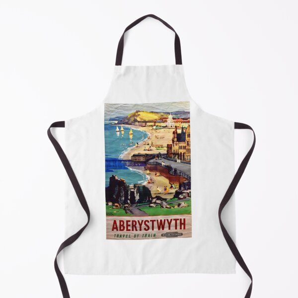 Item preview, Vintage Aberystwyth Travel Poster designed and sold by TeeARTHY.