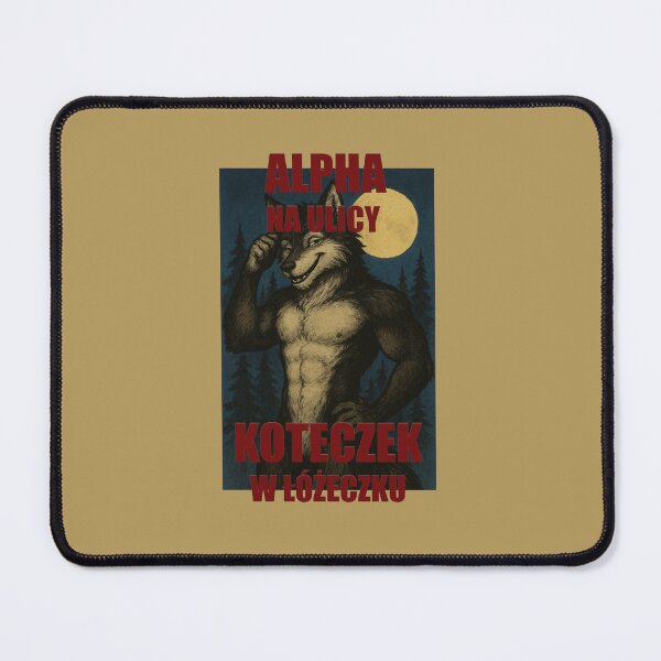 Item preview, Alpha na ulicy koteczek w łóżeczku designed and sold by SadInternetClub.