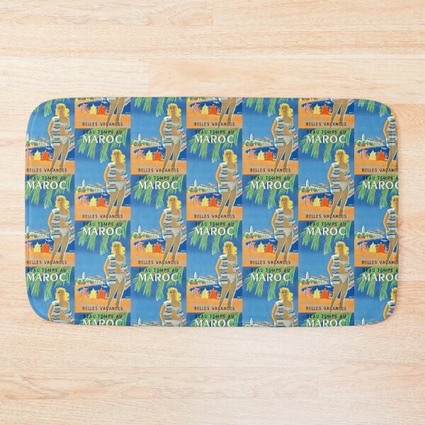 Item preview,  Vintage Morocco Beach Travel Poster designed and sold by TeeARTHY.