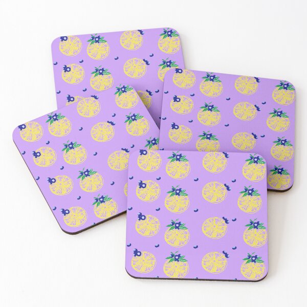 Item preview, Bright Lemon & Blueberry Pattern – Fresh Summer Fruit Design designed and sold by Grey-Lilly.