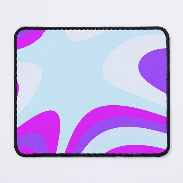 Item preview, Violet and Aqua Abstract Groovy Stripes designed and sold by patternsoup.