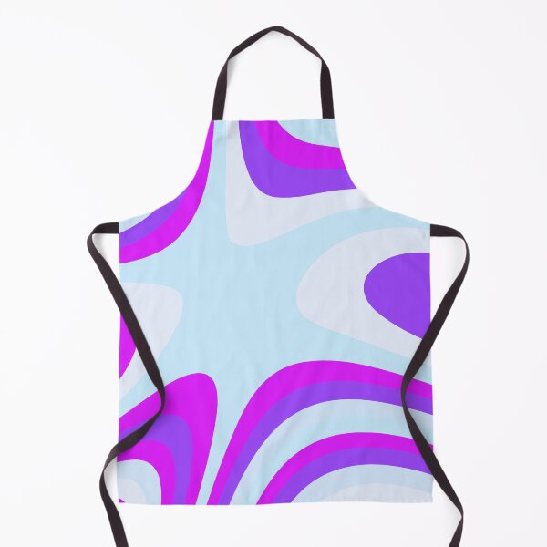 Item preview, Violet and Aqua Abstract Groovy Stripes designed and sold by patternsoup.
