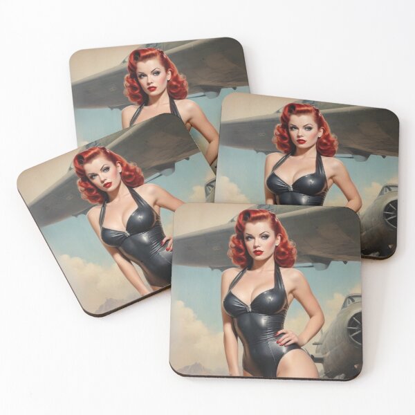 Item preview, Ravishing Red Head Pin Up: Vintage 1940s Bombshell designed and sold by MissSaylor.