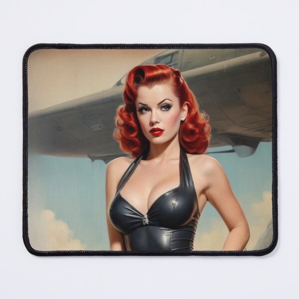 Item preview, Ravishing Red Head Pin Up: Vintage 1940s Bombshell designed and sold by MissSaylor.