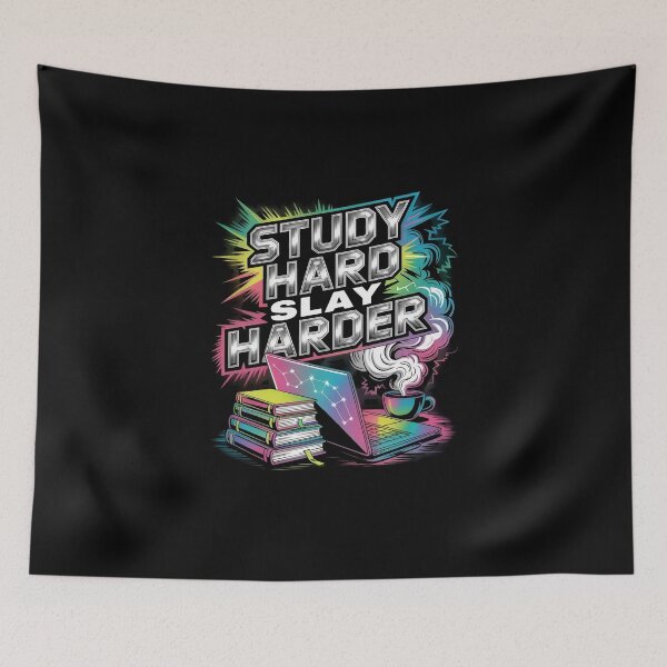 Item preview, Study Hard Slay Harder – Motivational Student designed and sold by MagicWander.
