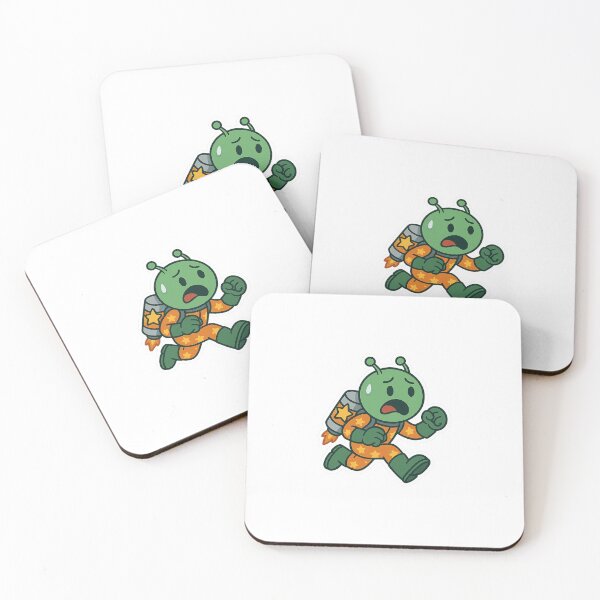 Item preview, Run, Nommy, Run!™ – Jetpack Panic Sticker designed and sold by Astronomnom.