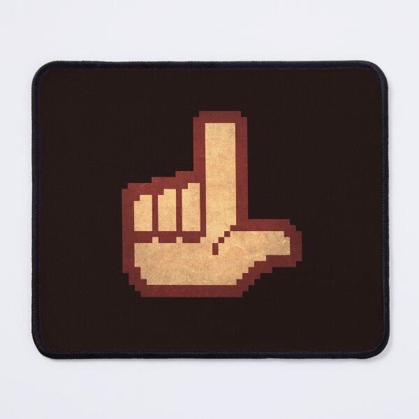 Item preview, Loser Hand Sign Classic L Gesture Pixel Art Meme designed and sold by PixelDrukiPL.