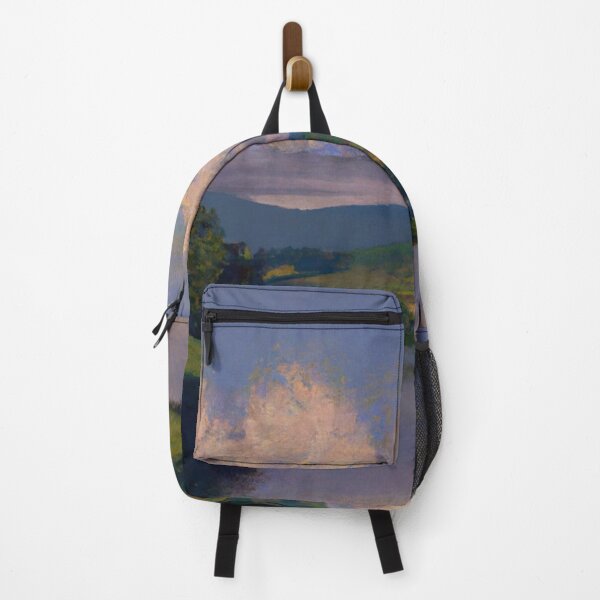 Item preview, Sunlit Hills and Cloudy Sky Over Reflective River designed and sold by Uniquely Yours.
