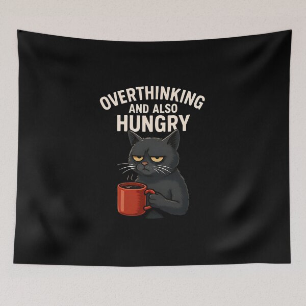Item preview, Grumpy Cat With Coffee Humor Vibes designed and sold by Amr Siam.