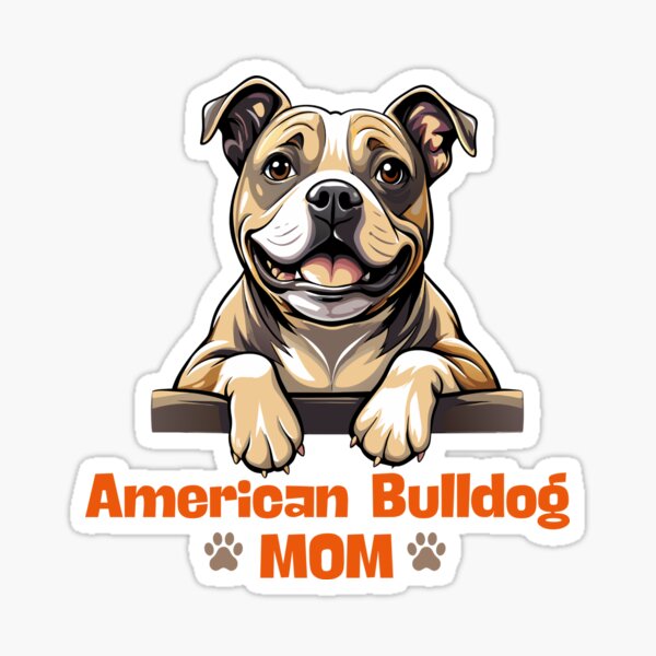 Item preview, American Bulldog Mom - Funny Dog Mom T-Shirt  designed and sold by InTheMoodTees.