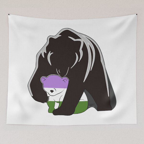 Item preview, 2025 MAMA BEAR- GENDERQUEER designed and sold by Bunny Loven.