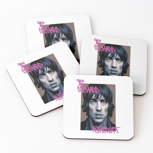 Item preview, Richard Ashcroft (pink text) designed and sold by Manchester Design Studio.