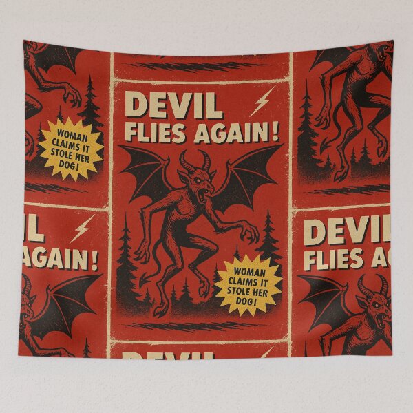 Item preview, Jersey Devil Tabloid Cover  designed and sold by Folk Bestiary.