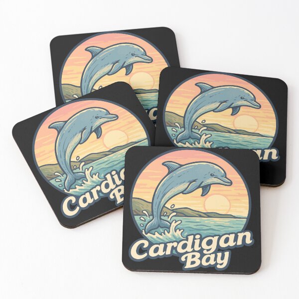 Item preview, Cardigan Bay Dolphin Retro designed and sold by TomFrontierArt.