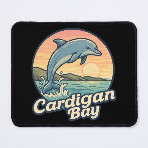 Item preview, Cardigan Bay Dolphin Retro designed and sold by TomFrontierArt.