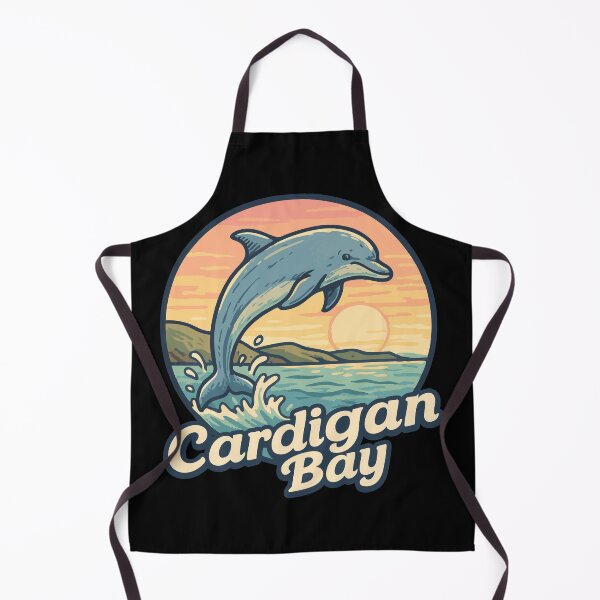 Item preview, Cardigan Bay Dolphin Retro designed and sold by TomFrontierArt.