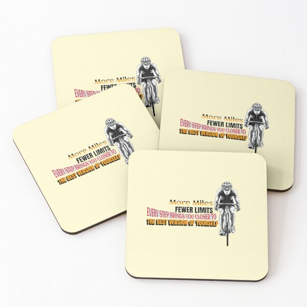 Item preview, More Miles, Fewer Limits - Cyclist Motivation designed and sold by All-Shopping.