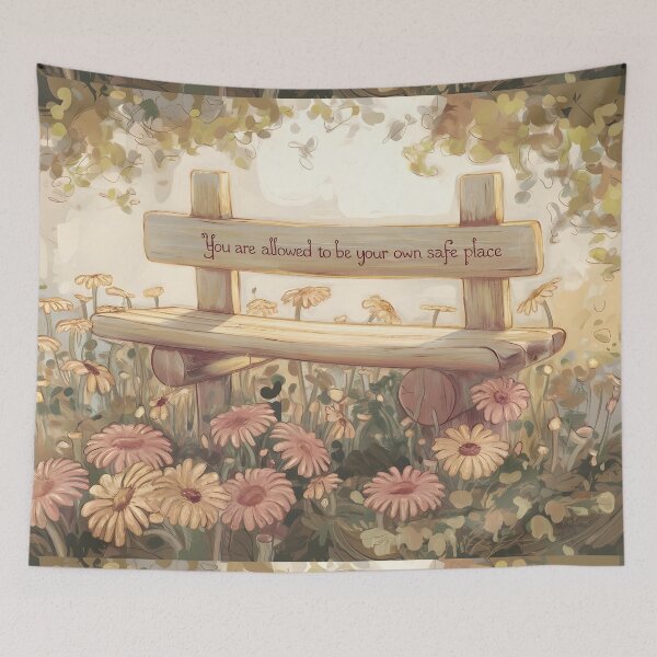 Item preview, You Are Allowed To Be Your Own Safe Place, Self Care Quote, Arttherapy  designed and sold by MoMidoStore.