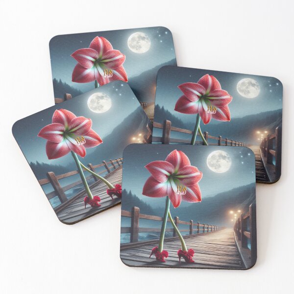 Item preview, Amaryllis Taking a Stroll in the Moonlight designed and sold by CarolM.