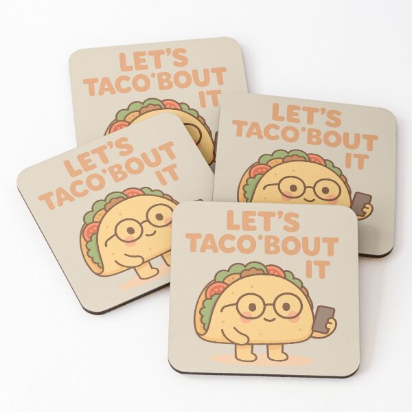 Item preview,  Let’s Taco ’Bout It – Friendly Taco Pun designed and sold by BloomKind.