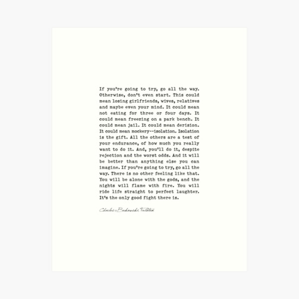 Item preview, If You're Going To Try, Go All The Way designed and sold by corbrand.