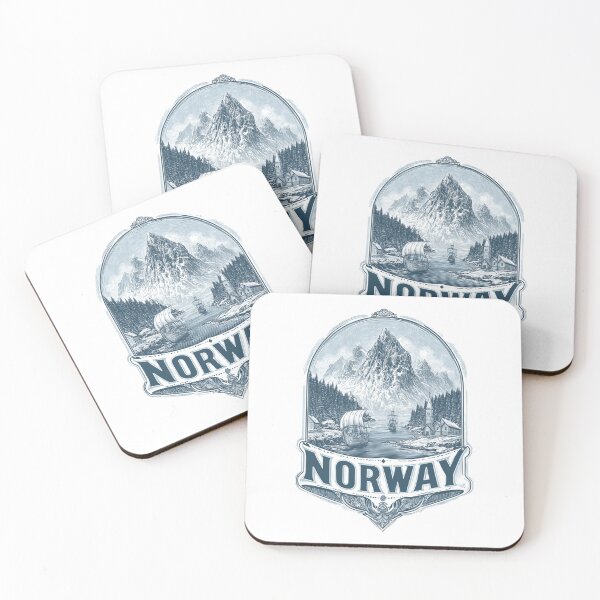 Artikelvorschau, Vintage Norwegen Reiseabzeichen entworfen und verkauft von Blurbean.