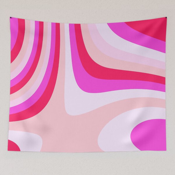 Item preview, Pink and Red Abstract Groovy Stripes designed and sold by patternsoup.