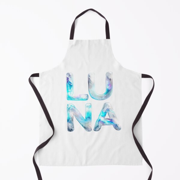 Item preview, LUNA – Ice Galaxy Name Art in Cosmic Glow designed and sold by VisionaryVeils.