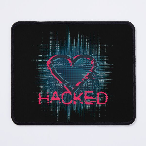 Item preview, Heart Hacked - Glitch Love Tech Design designed and sold by SoftLifeClub.