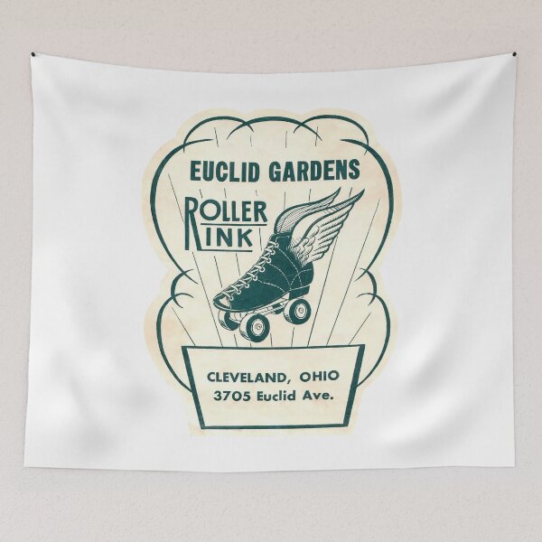 Item preview, Euclid Gardens Roller Rink Cleveland Ohio Roller Skating Rink Sticker Decal Label designed and sold by tislord.