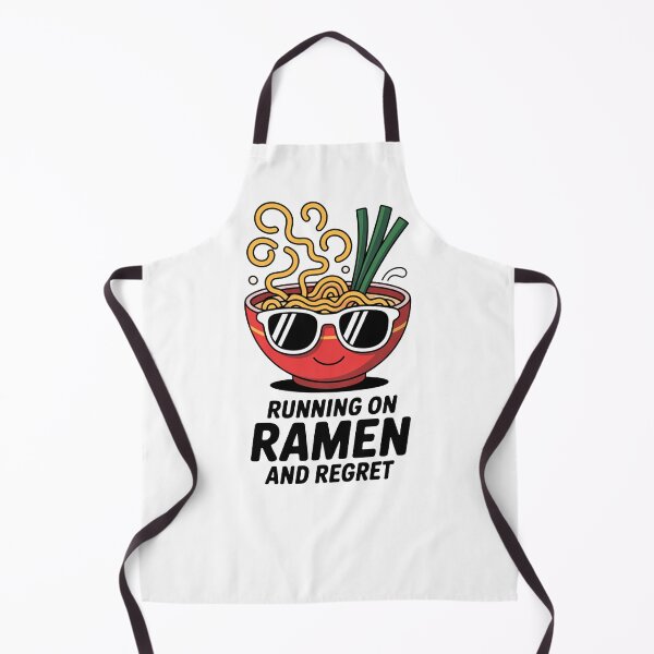 Item preview, Running on Ramen and Regret – Funny Back to School College Student Design designed and sold by MonkiFlipp.