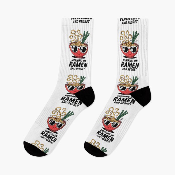 Item preview, Running on Ramen and Regret – Funny Back to School College Student Design designed and sold by MonkiFlipp.