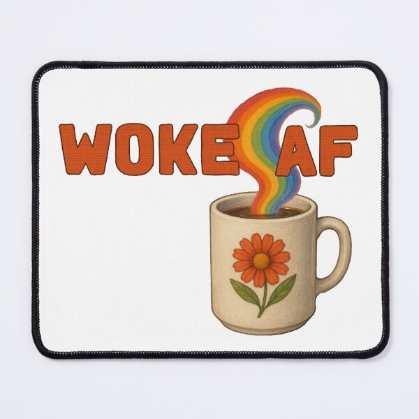 Item preview, WOKE AF - Coffee Mug designed and sold by Qweird Artistry.