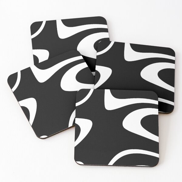 Item preview, Black and White Abstract Minimal Groovy Stripes designed and sold by patternsoup.